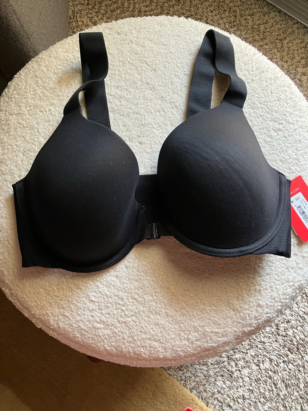 Spanx Black Seamless T-Shirt Bra Front Close - Women Intimates & Sleepwear